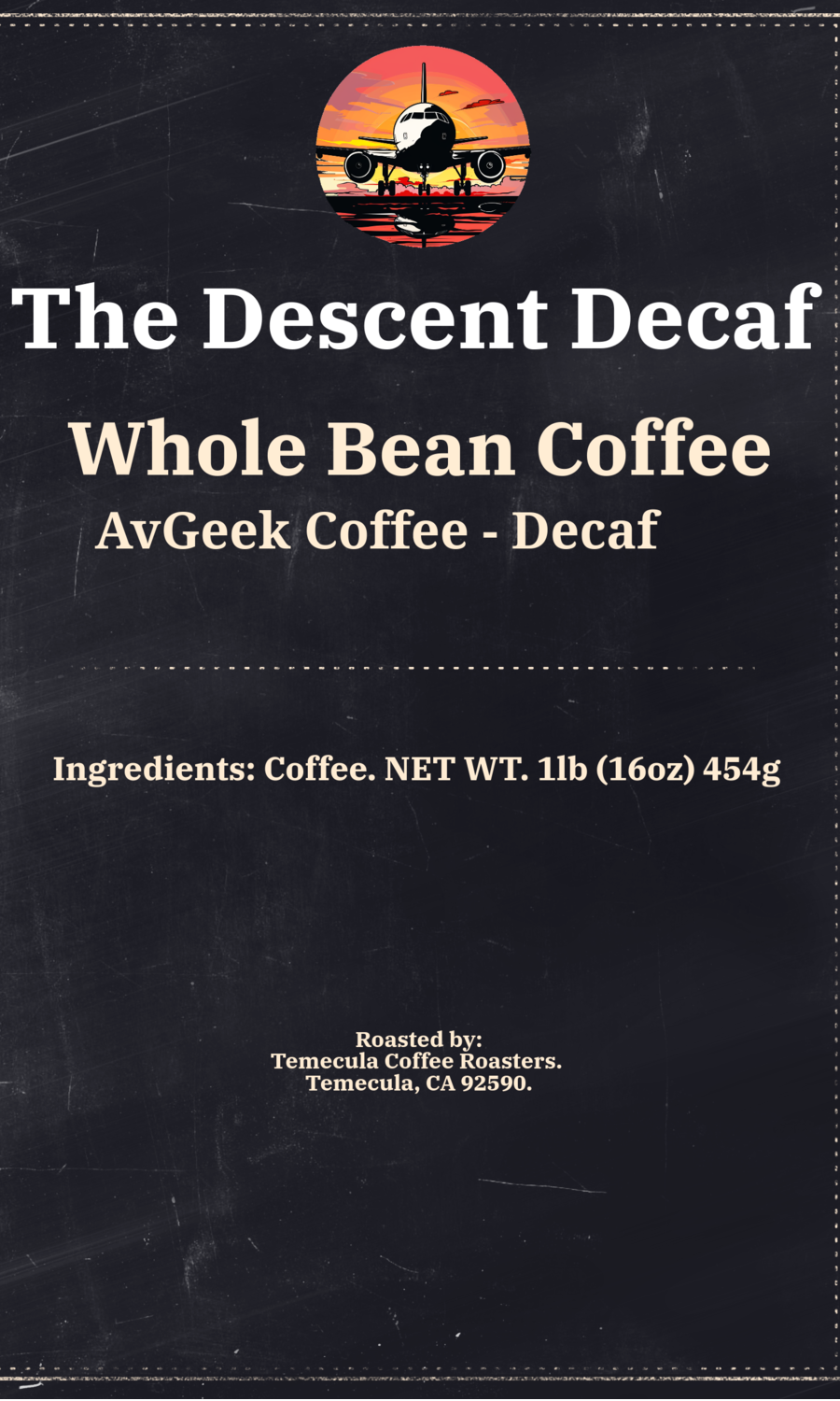 AvGeek Coffee - The Descent Decaf Espresso Blend