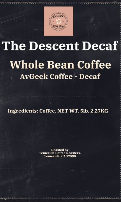 AvGeek Coffee - The Descent Decaf Espresso Blend